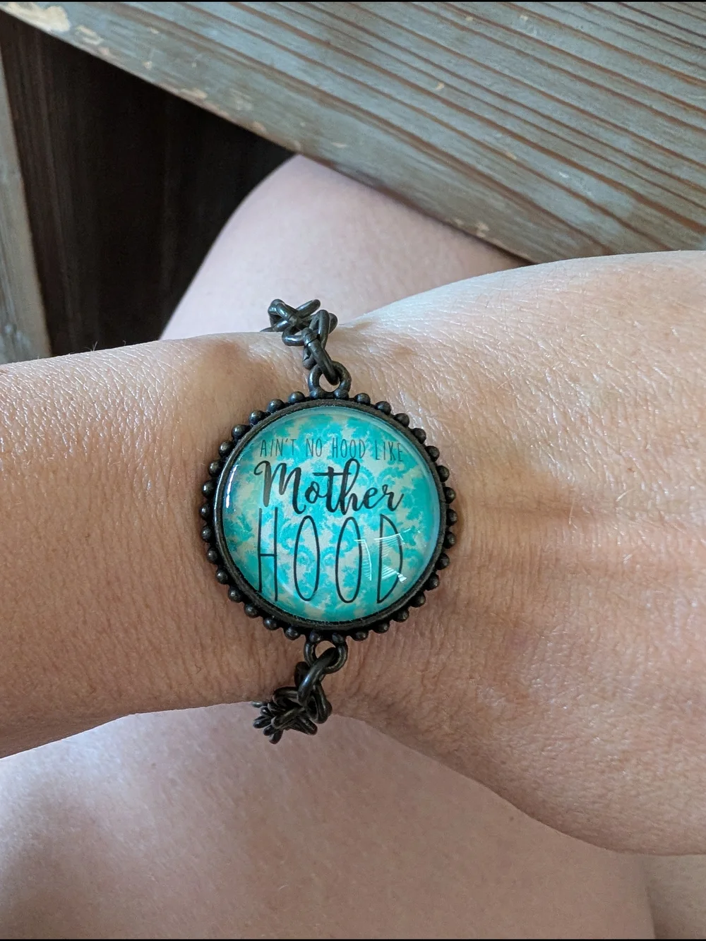 Mother Hood Teal Statement Bracelet - Women's Jewelry